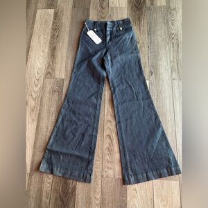 Flying Monkey high rise dark rinse wide leg jeans junior sizes . NWT
